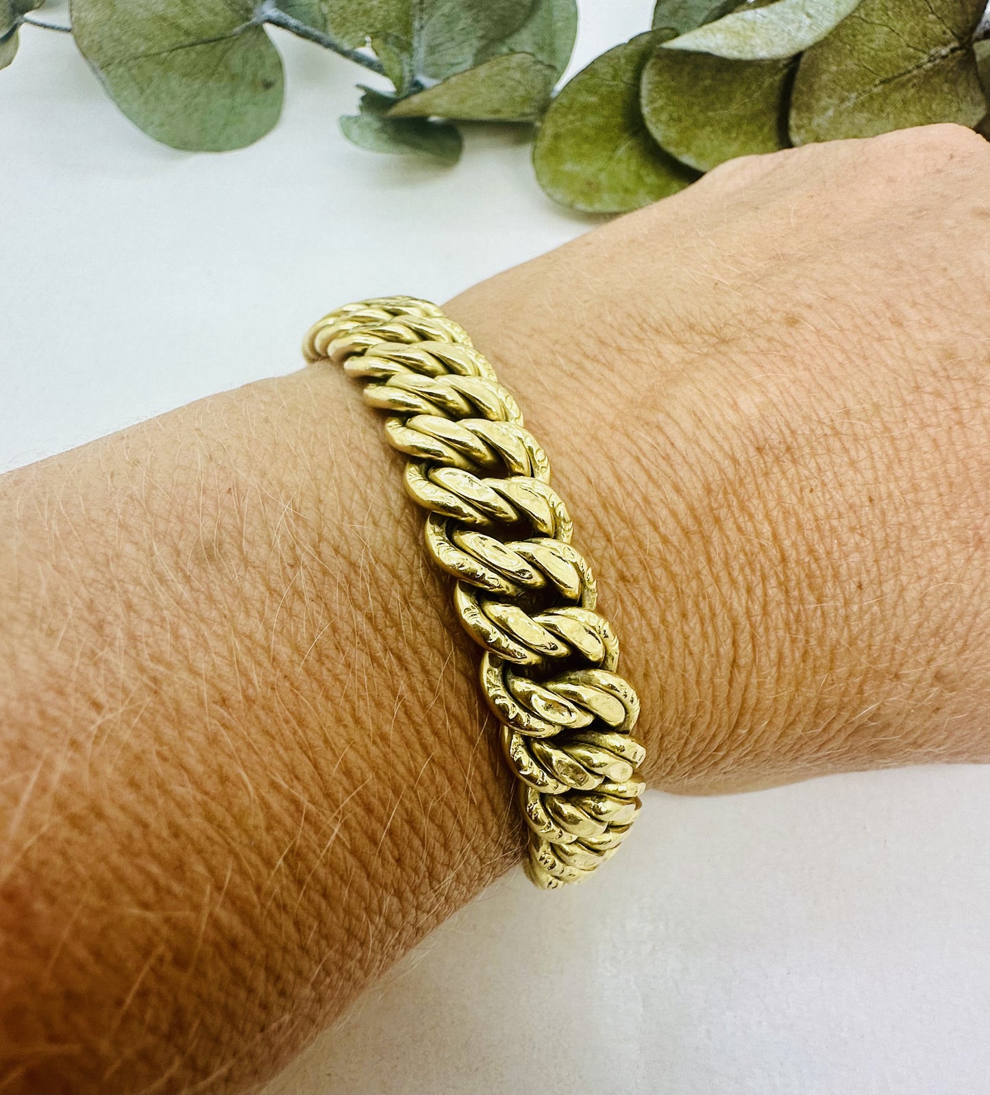 Bracelet Or Maille Américaine