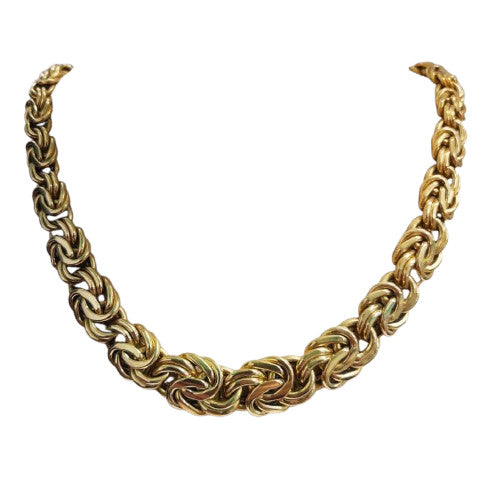 Collier Or Jaune Maille Royale