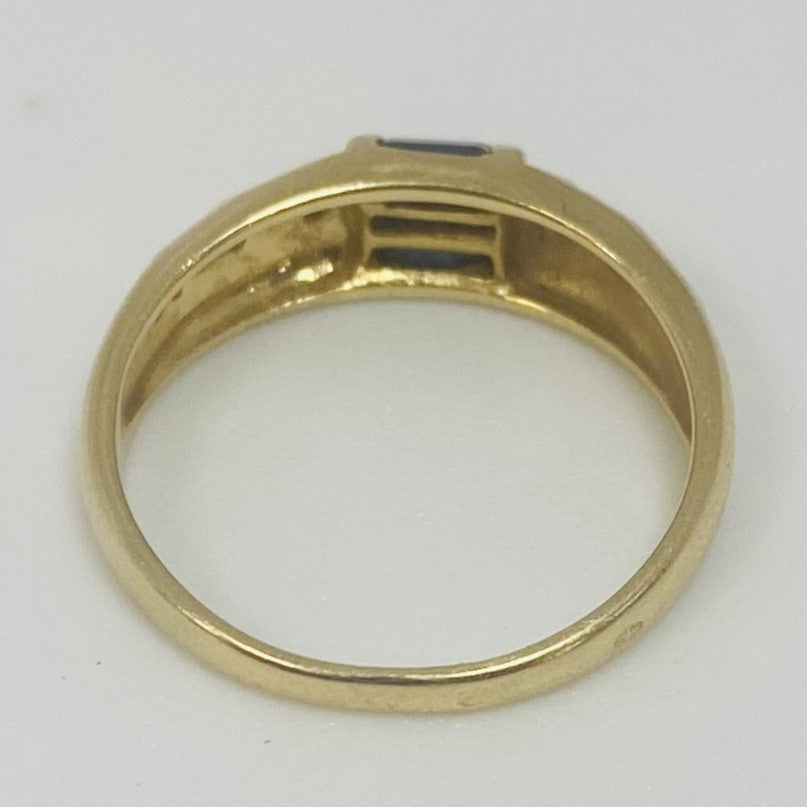 Bague Or avec Saphir