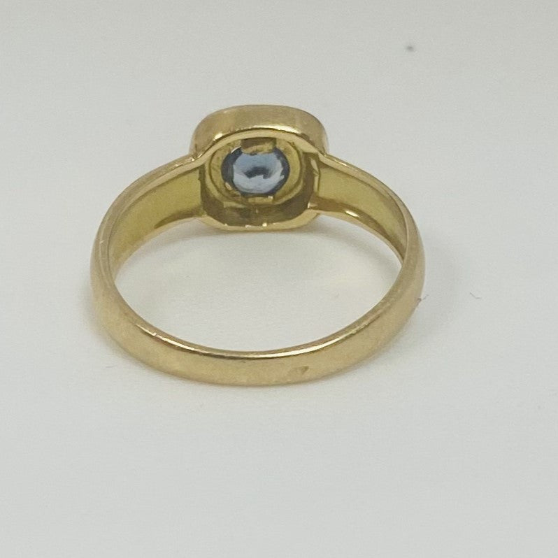 Bague Or avec Pierre Bleue