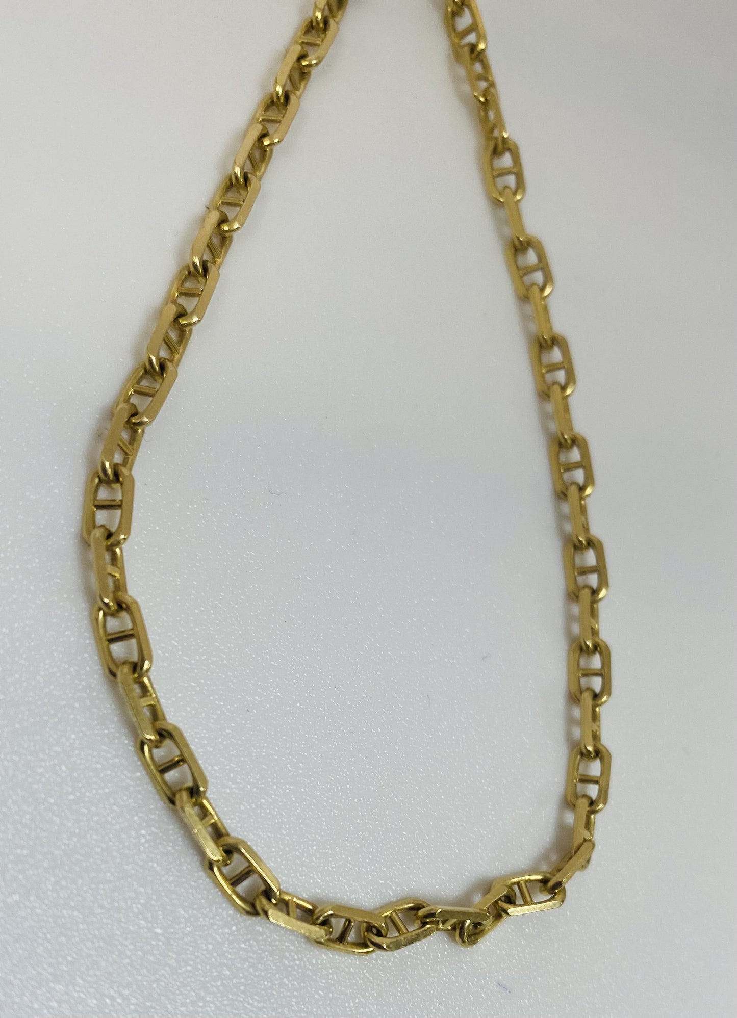 Collier Or Maille Marine