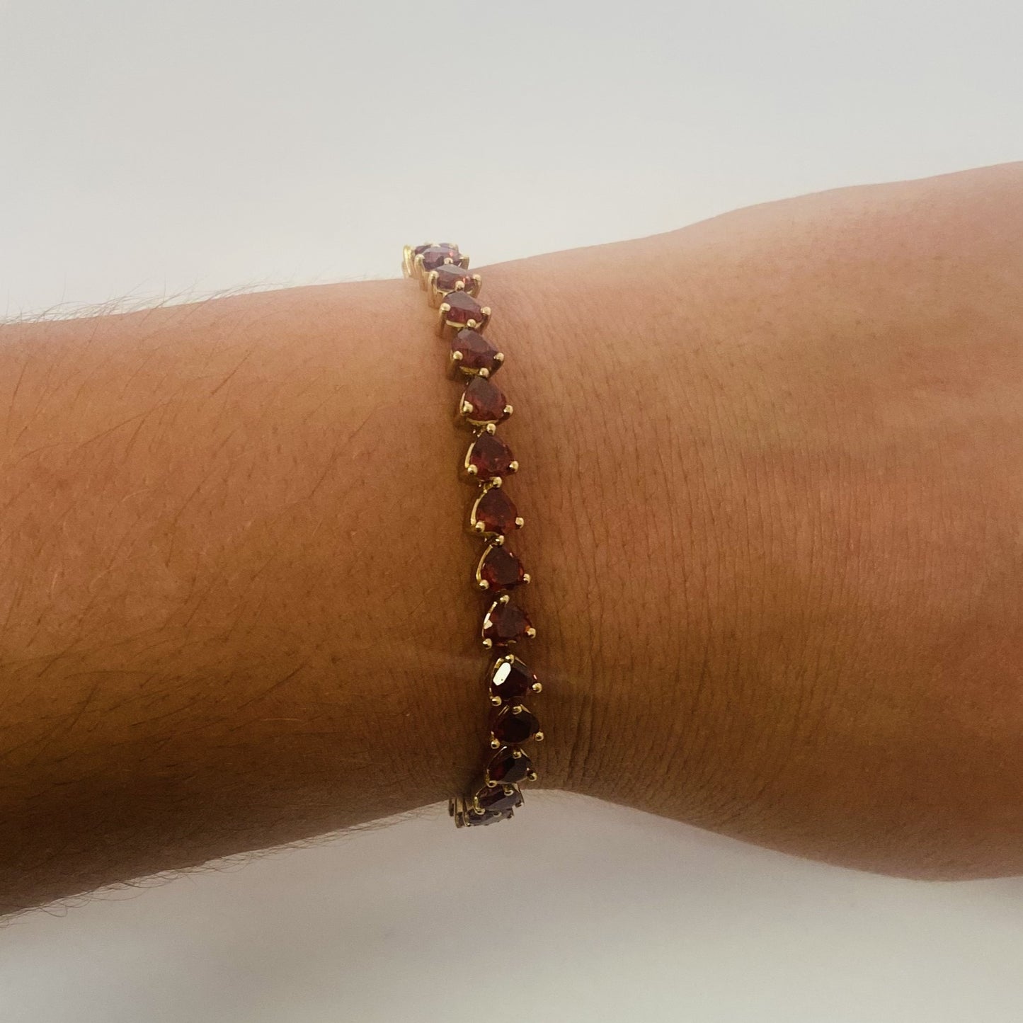 Bracelet Or avec Grenats