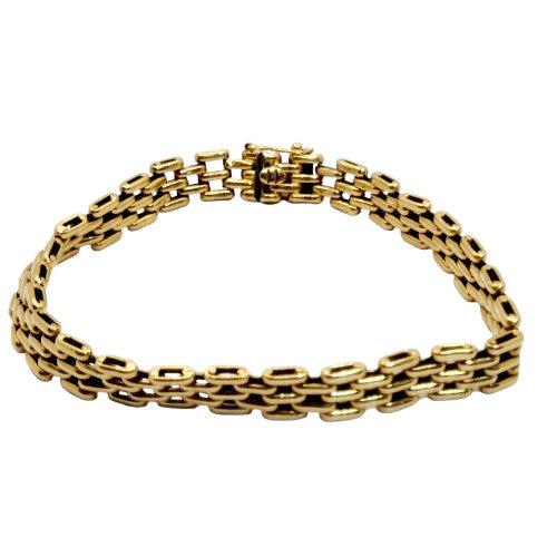 Bracelet Or Maille Grain de Café