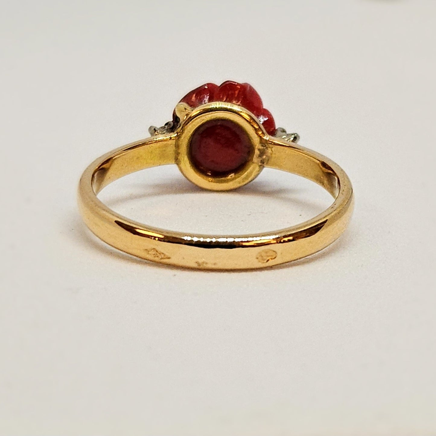 Bague avec Rose en Céramique