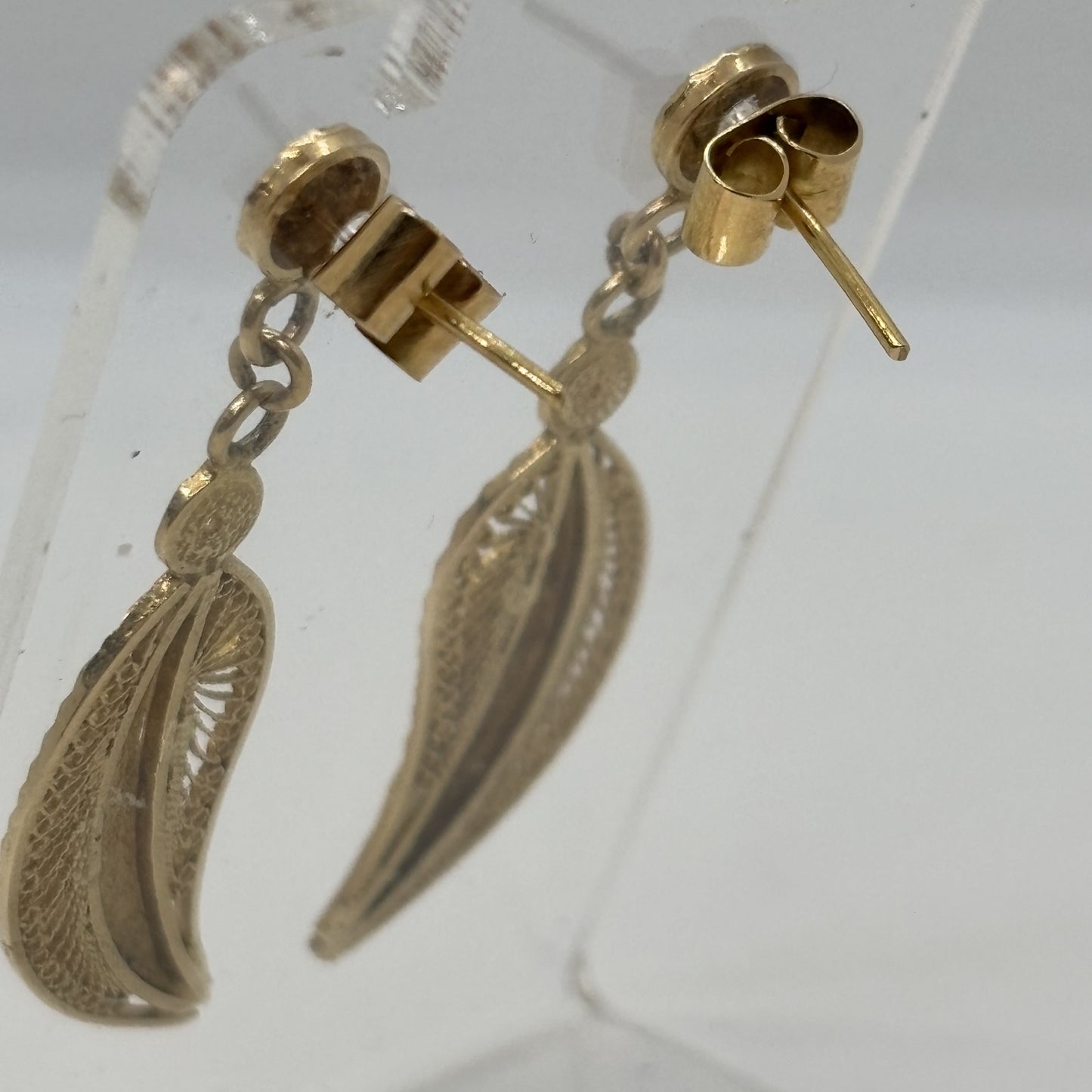 Boucles d'Oreille Pendantes Or Jaune