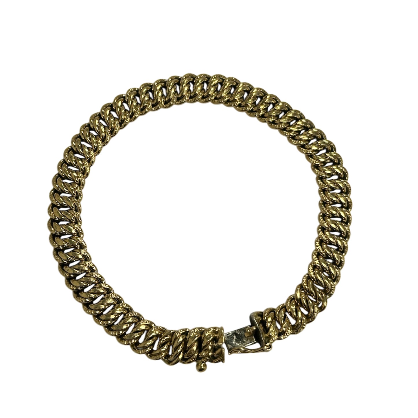 Bracelet Or Jaune Maille Américaine