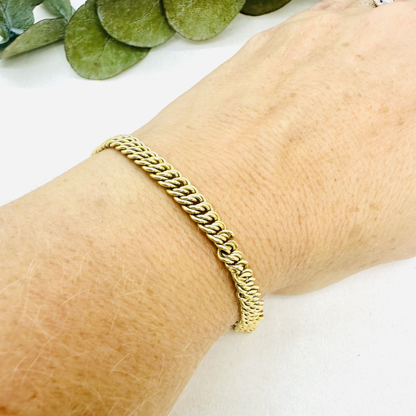 Bracelet Or Maille Américaine