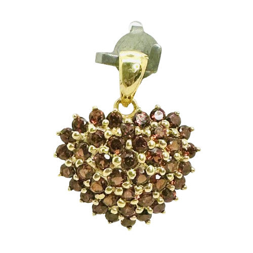 Pendentif Coeur avec Grenats