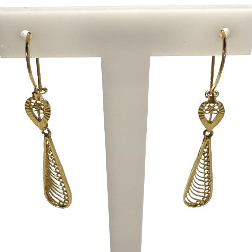 Boucles d'Oreille Dormeuses Or Jaune