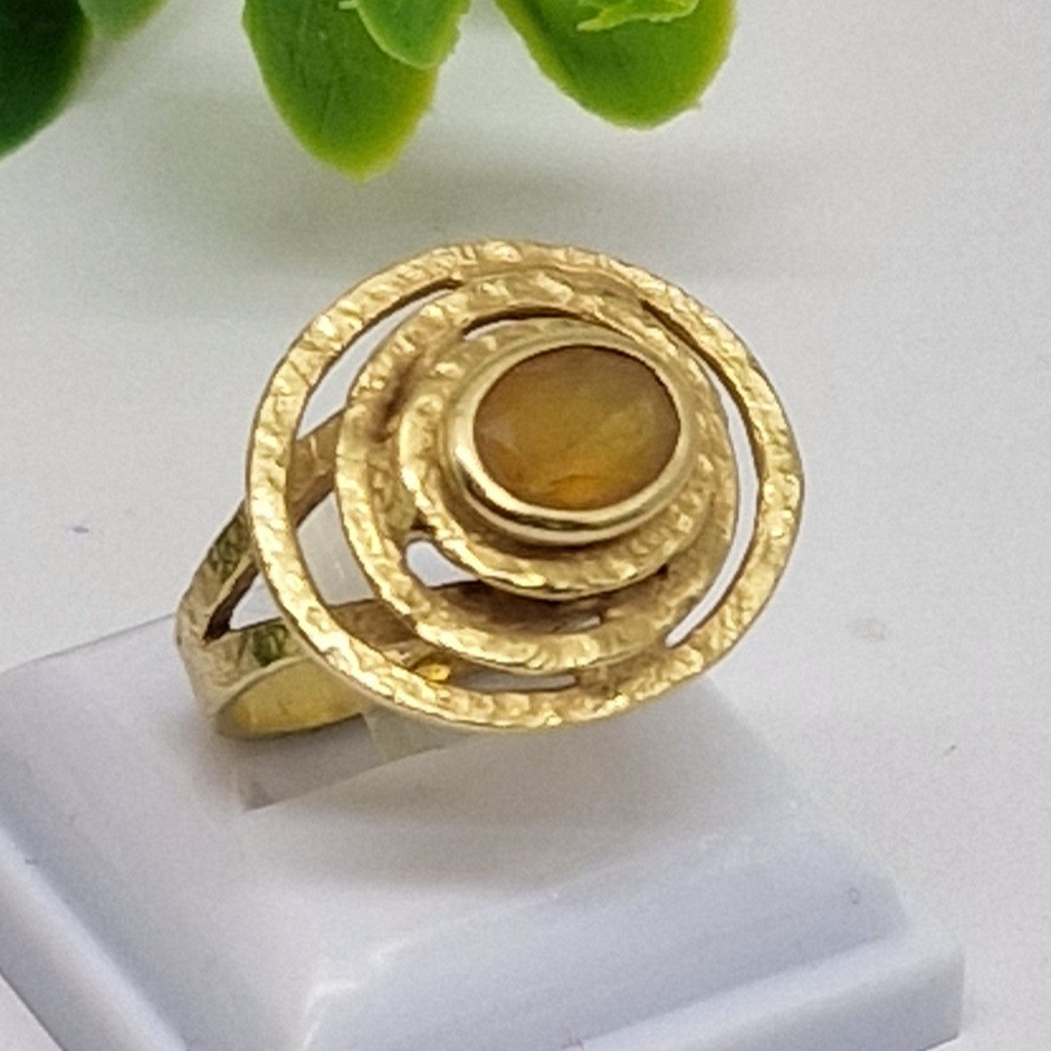 Bague Or avec Citrine