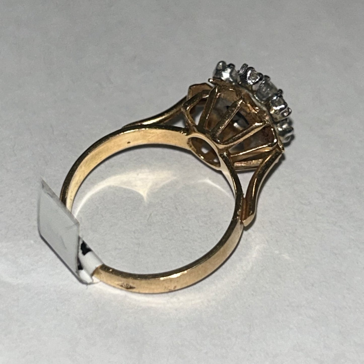 Bague Fleur Or avec Oxydes