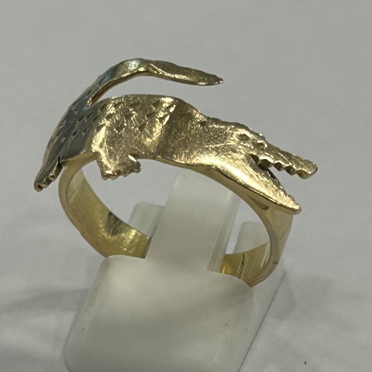 Bague Crocodile Or Jaune