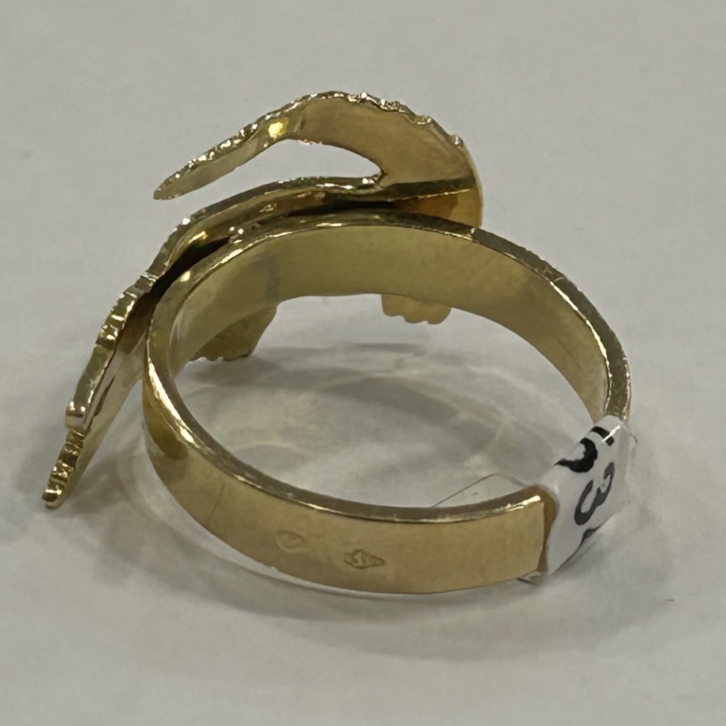 Bague Crocodile Or Jaune