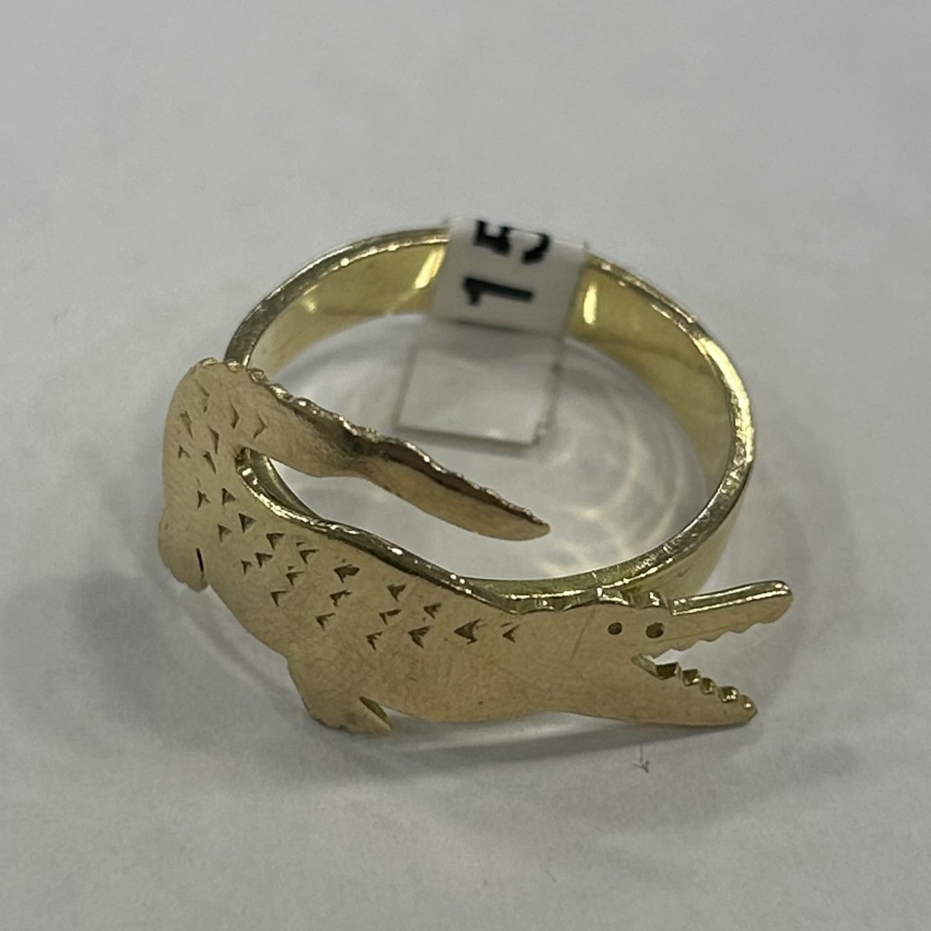 Bague Crocodile Or Jaune