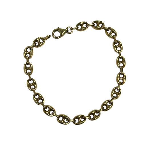 Bracelet Or Maille Grain de Café