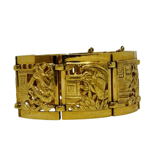 Bracelet Manchette Or Jaune