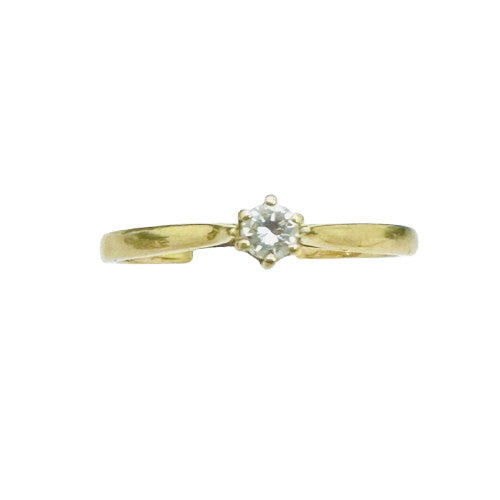 Bague Or avec Diamant Solitaire