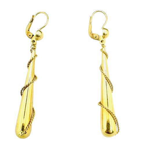 Boucles d'Oreille Pendantes Or Jaune