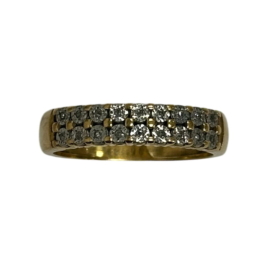 Bague Or Jaune avec Diamants