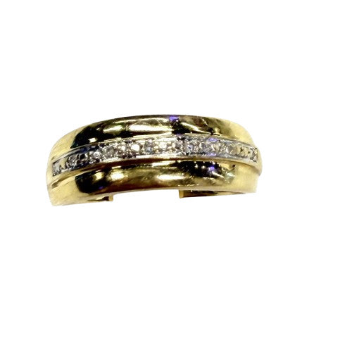 Bague Or Jaune avec Diamants