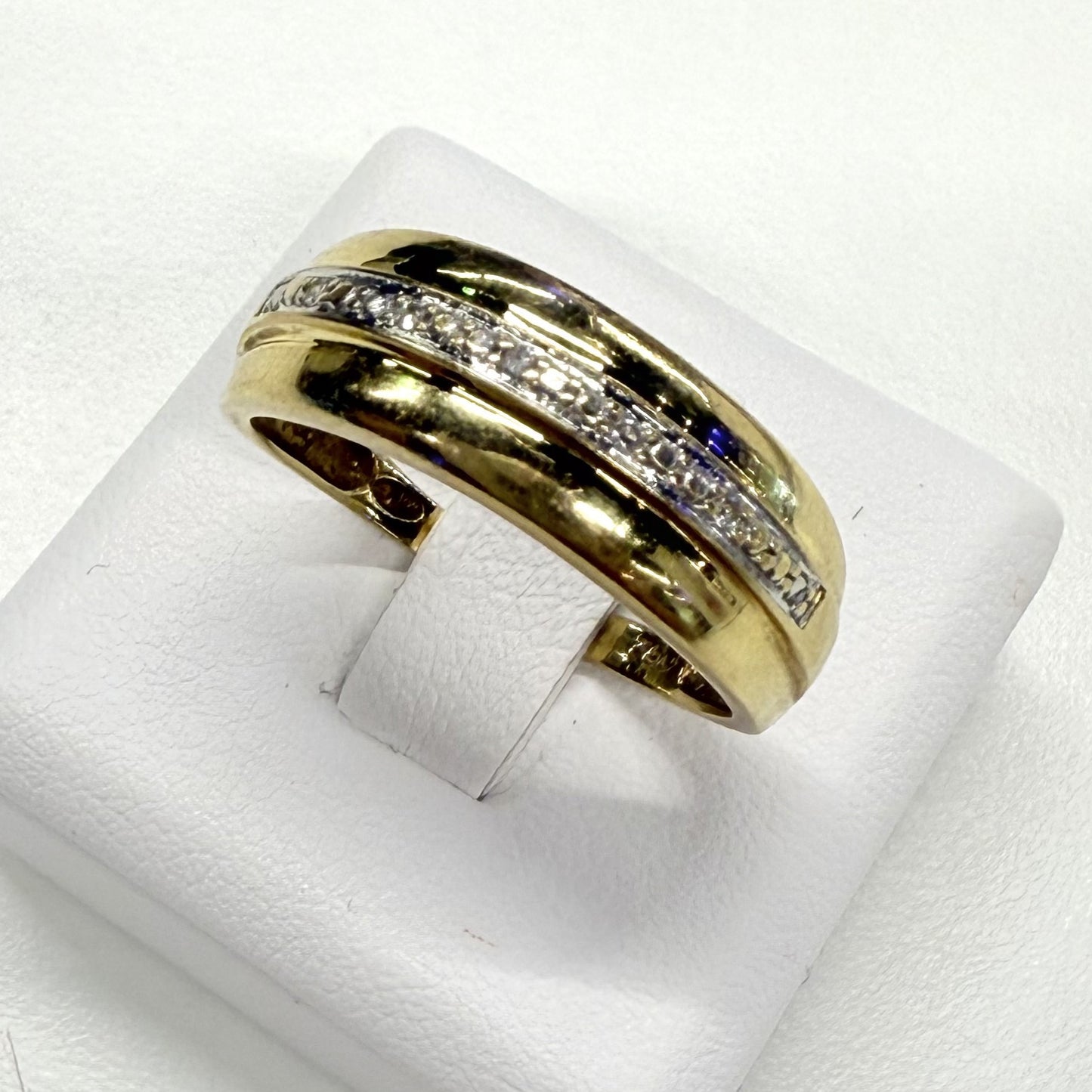 Bague Or Jaune avec Diamants