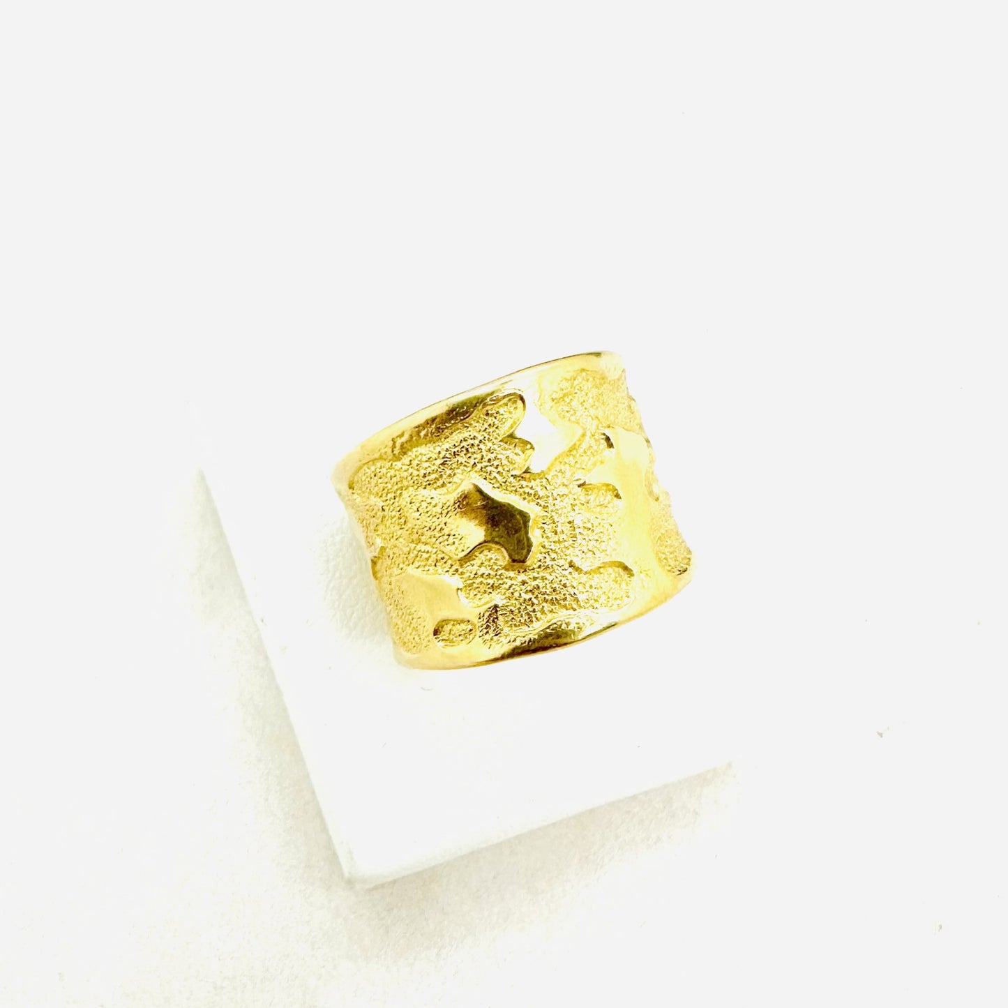 Bague Large Or Jaune