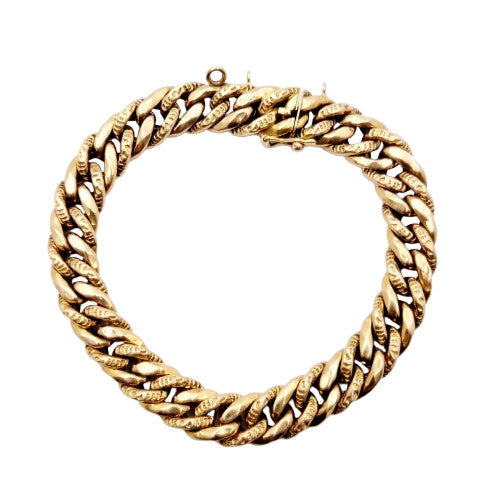 Bracelet Or Maille Américaine