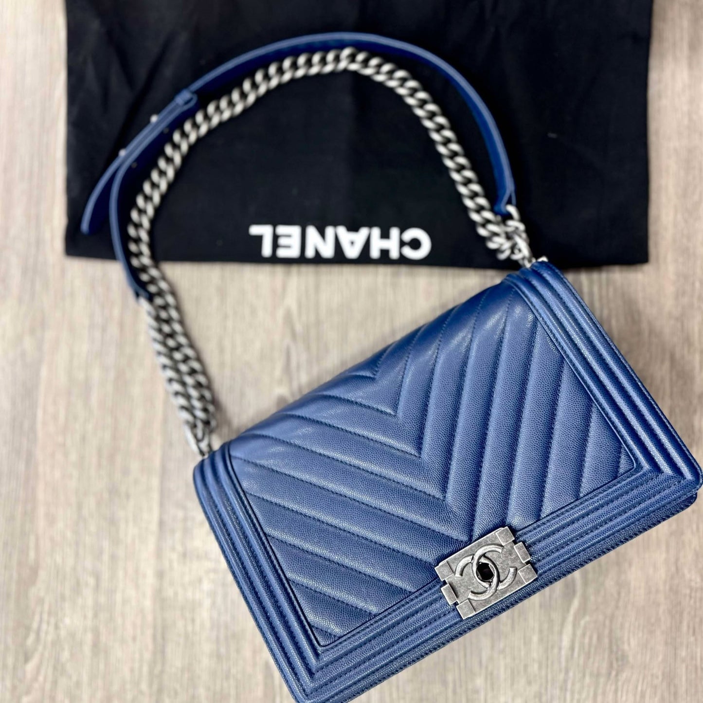 Chanel Boy Bleu Marine