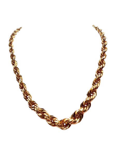Collier Matinée en Or Jaune 18K Tête d'Aigle