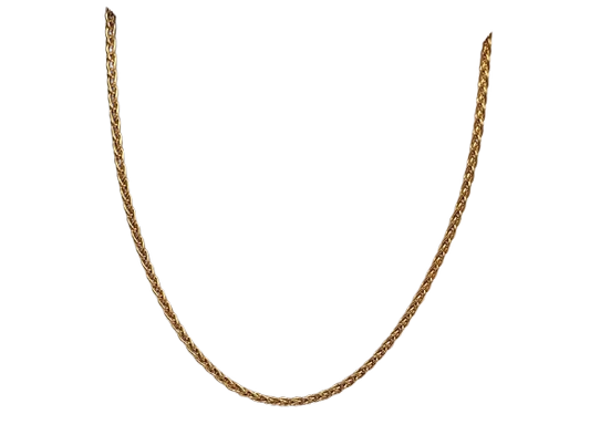 Collier Princesse en Or Jaune 18K Maille Palmier