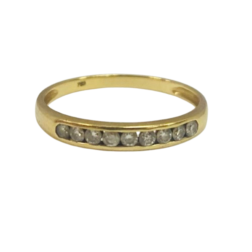 Bague demi tour en or jaune Taille-57