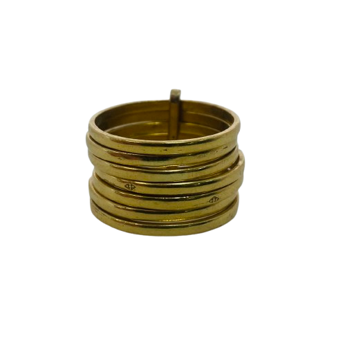 Bagues Semainier Or Jaune 18K Tête d'Aigle