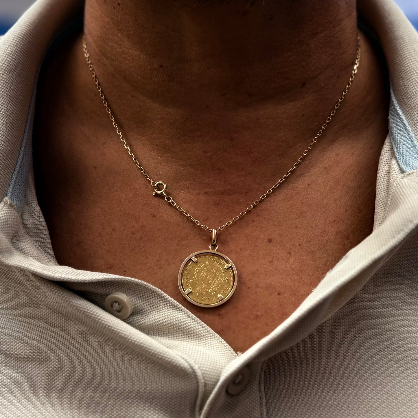 Porte-pièce en Or Jaune 18K 8.29 Grs