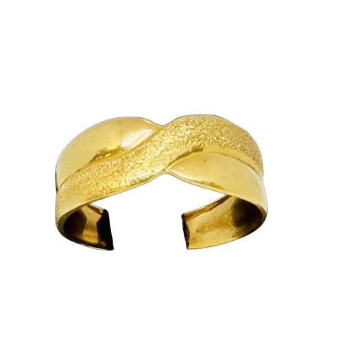 Bague croisée en or jaune