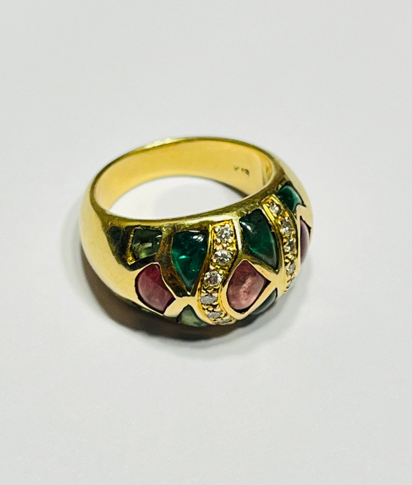 Bague Tourmaline et Diamants