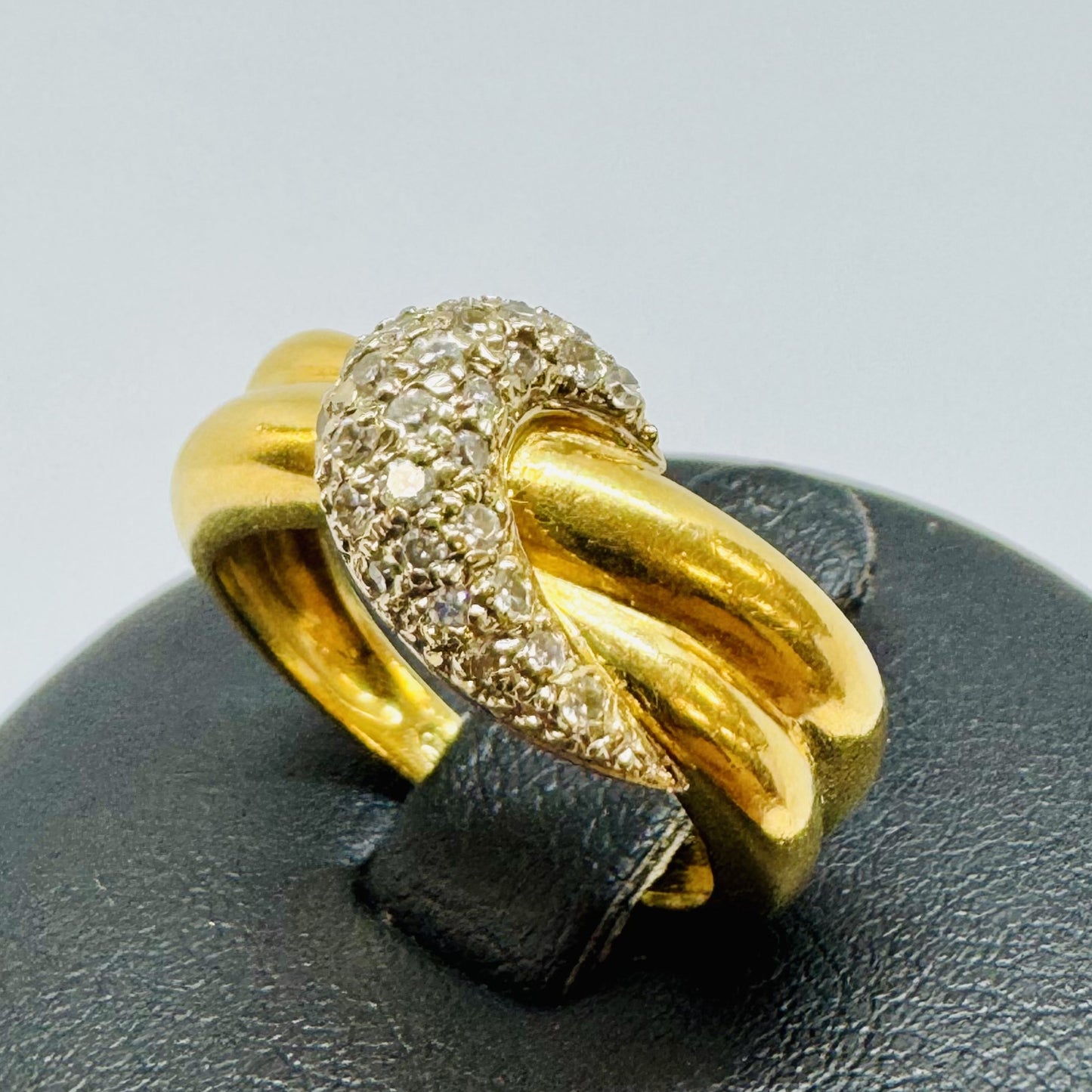 Bague Or Jaune avec Diamants