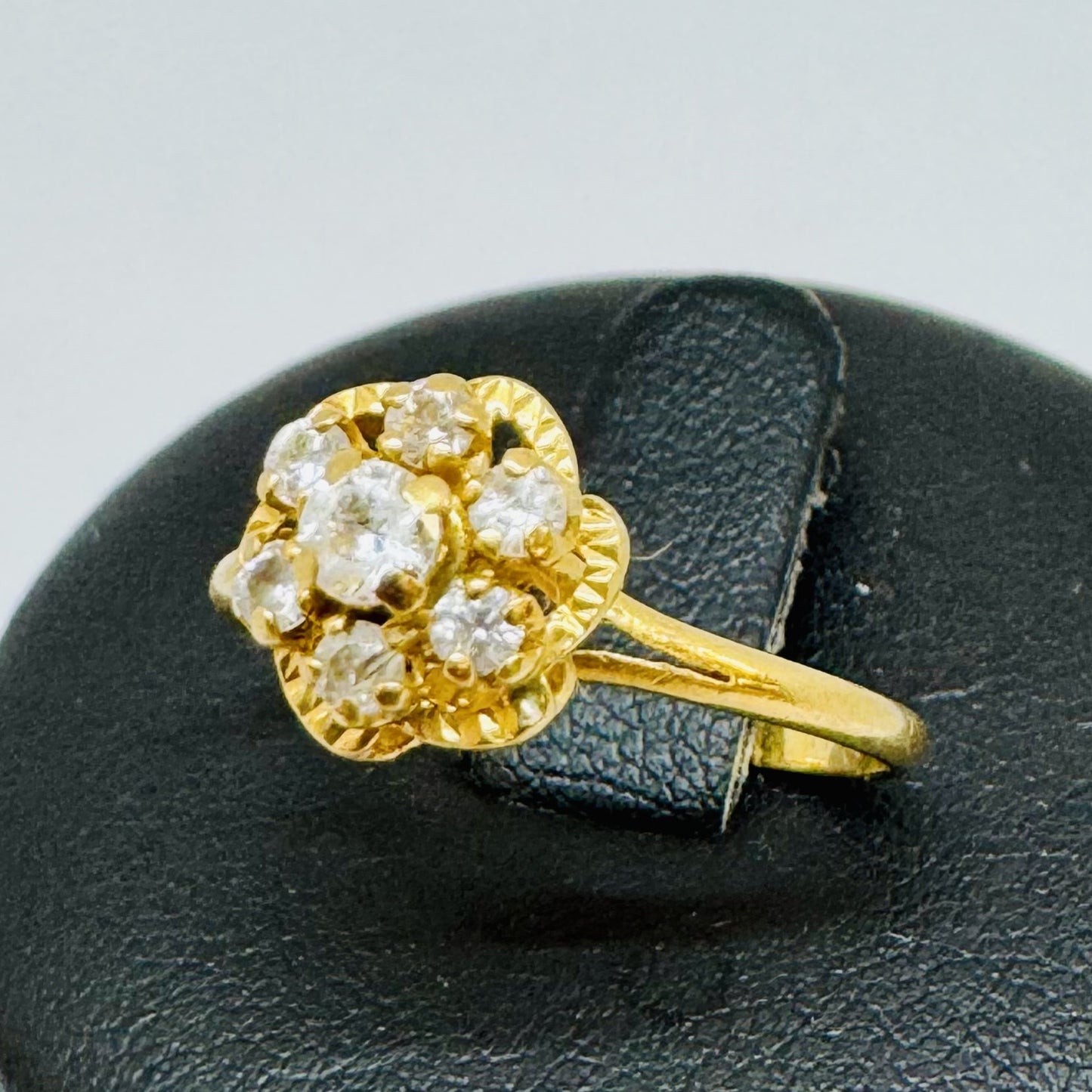 Bague Chou en Or Jaune avec Oxyde