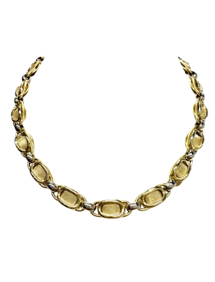 Collier Ras du Cou en 2 Ors 18K
