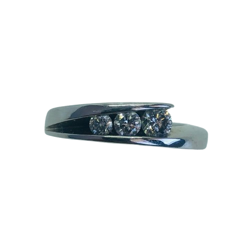Bague GAREL Neima 18K 3 diamants T.50