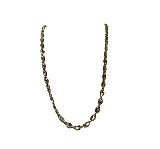 Collier Matinée Grain de Café en Or Jaune 18K