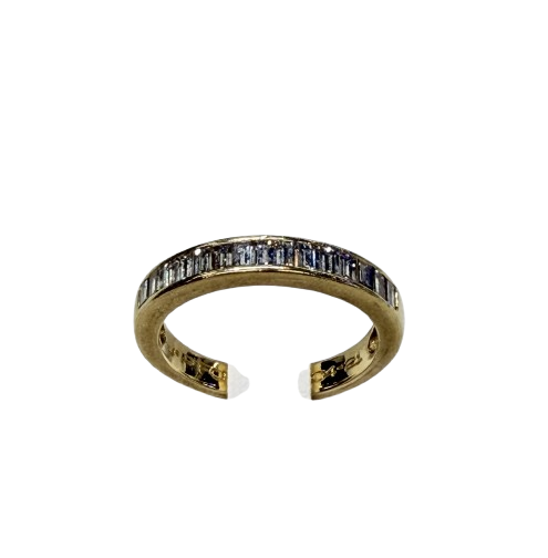 Bague en Or Jaune et Diamants Baguette 0.50 Carats