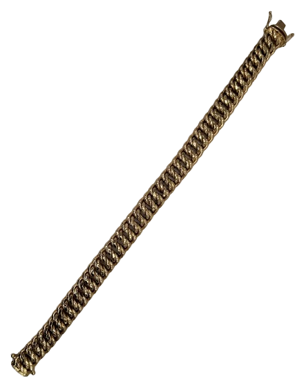 Bracelet or maille américaine