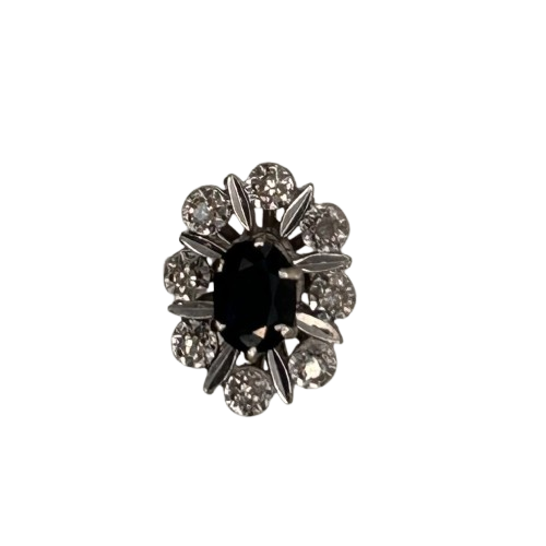 Bague marguerite or avec saphir et diamants