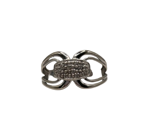 Bague en Or blanc 750 avec 9 oxydes