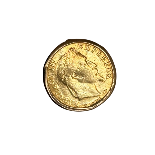 Bague pièce 10 FR Napoléon or jaune 18K