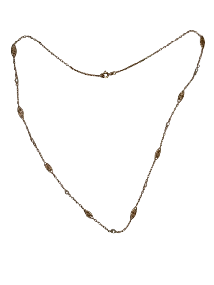 Collier Ras du Cou Or Jaune 750 et Perles Fines