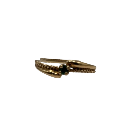 Bague en Or Jaune avec Émeraude 18K - T 55