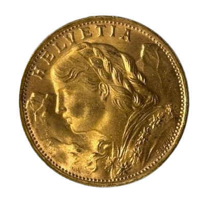 Pièce de 20 Francs Suisse en Or Jaune 1935