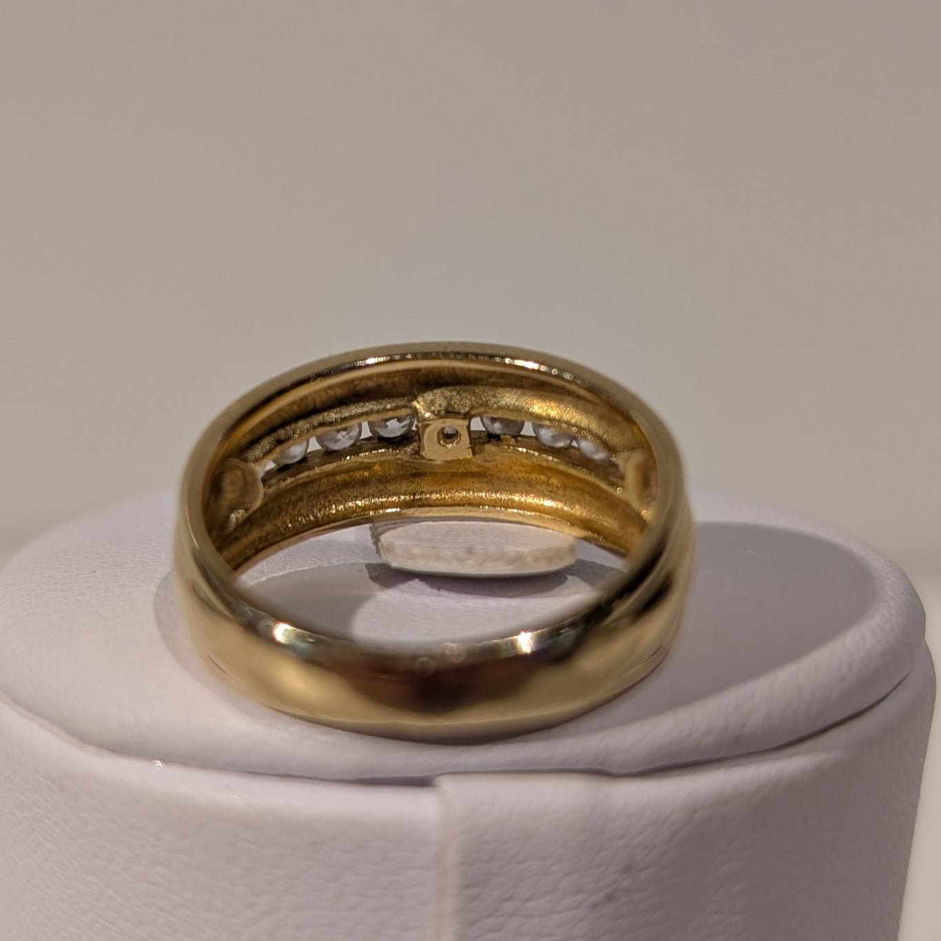 Bague jonc avec oxydes