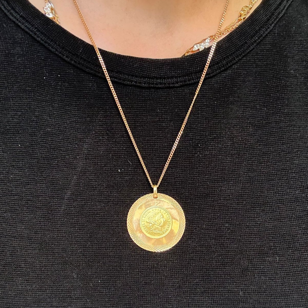 Pendentif Reproduction Or Jaune 18K